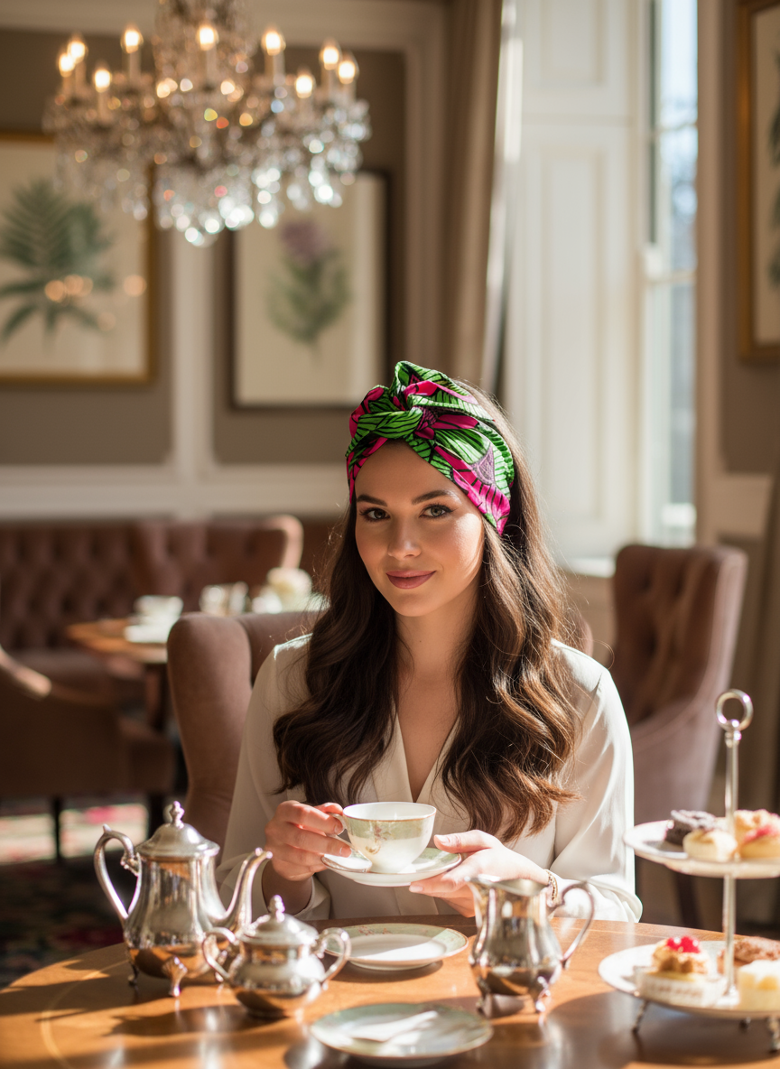 Bandeau Wax africain à armature