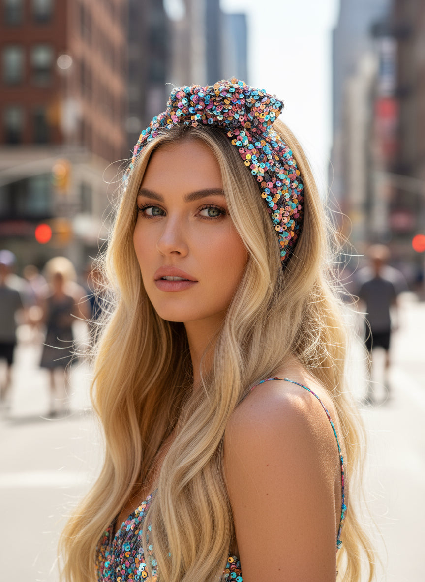 Bandeau sequin, multicolore