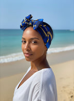 Bandeau Wax Zigzag Azur & Or