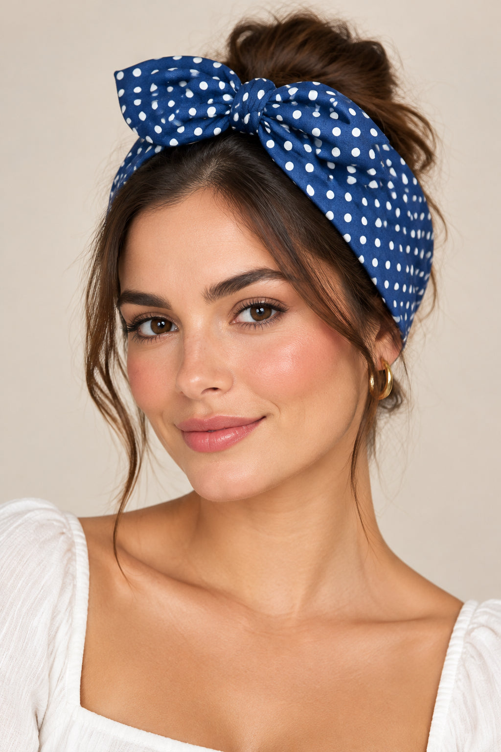 Bandeau bleu rétro