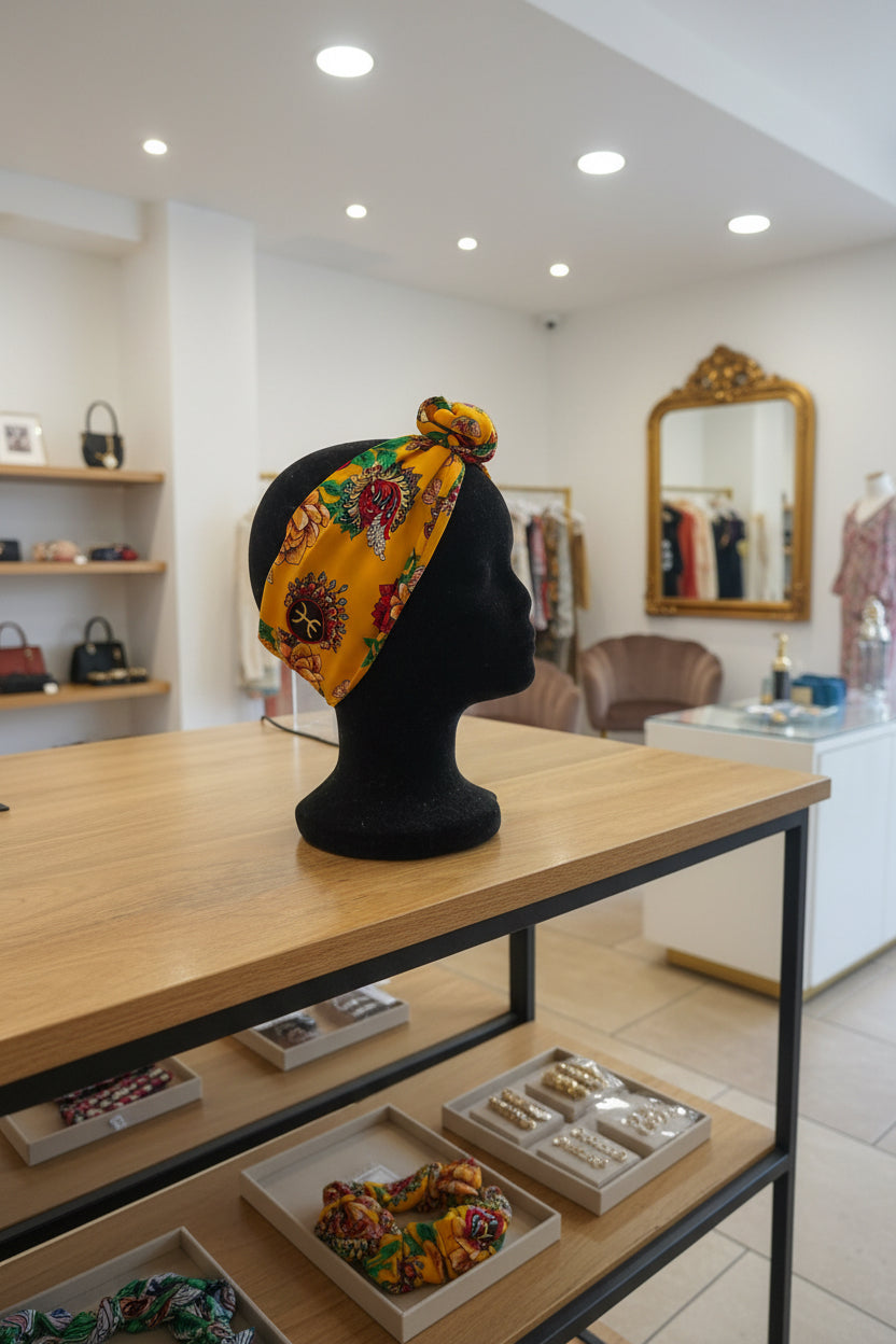Bandeau kabyle jaune