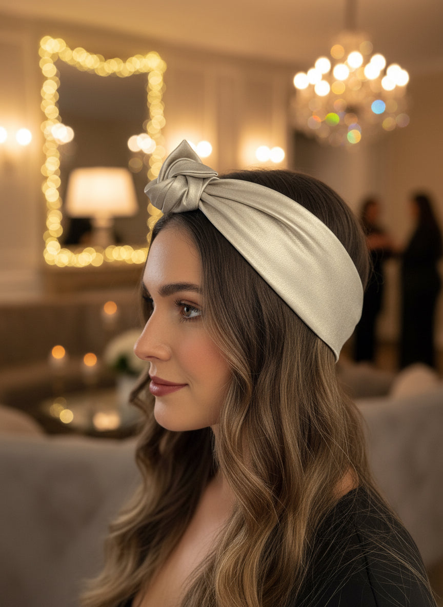 Bandeau Perle de Givre Satiné