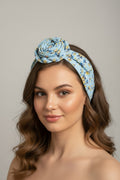 Bandeau fleuri bleu