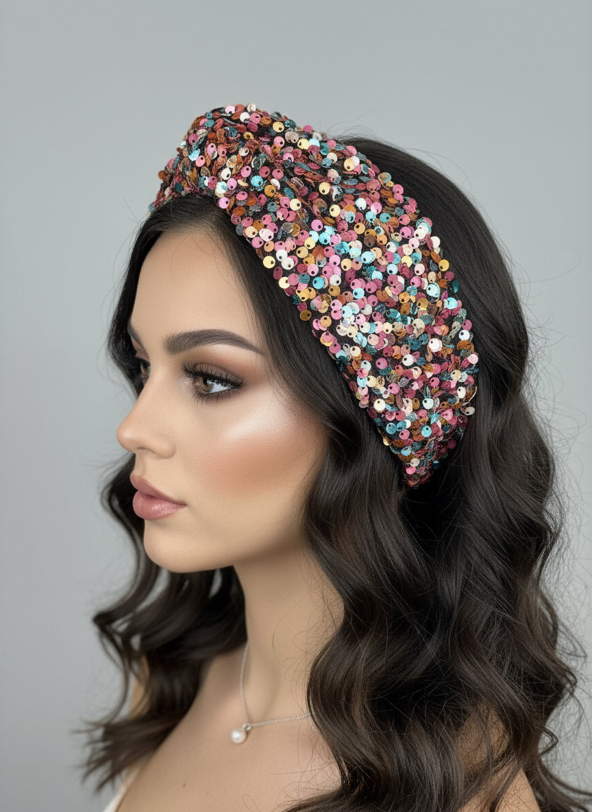Bandeau sequin, multicolore