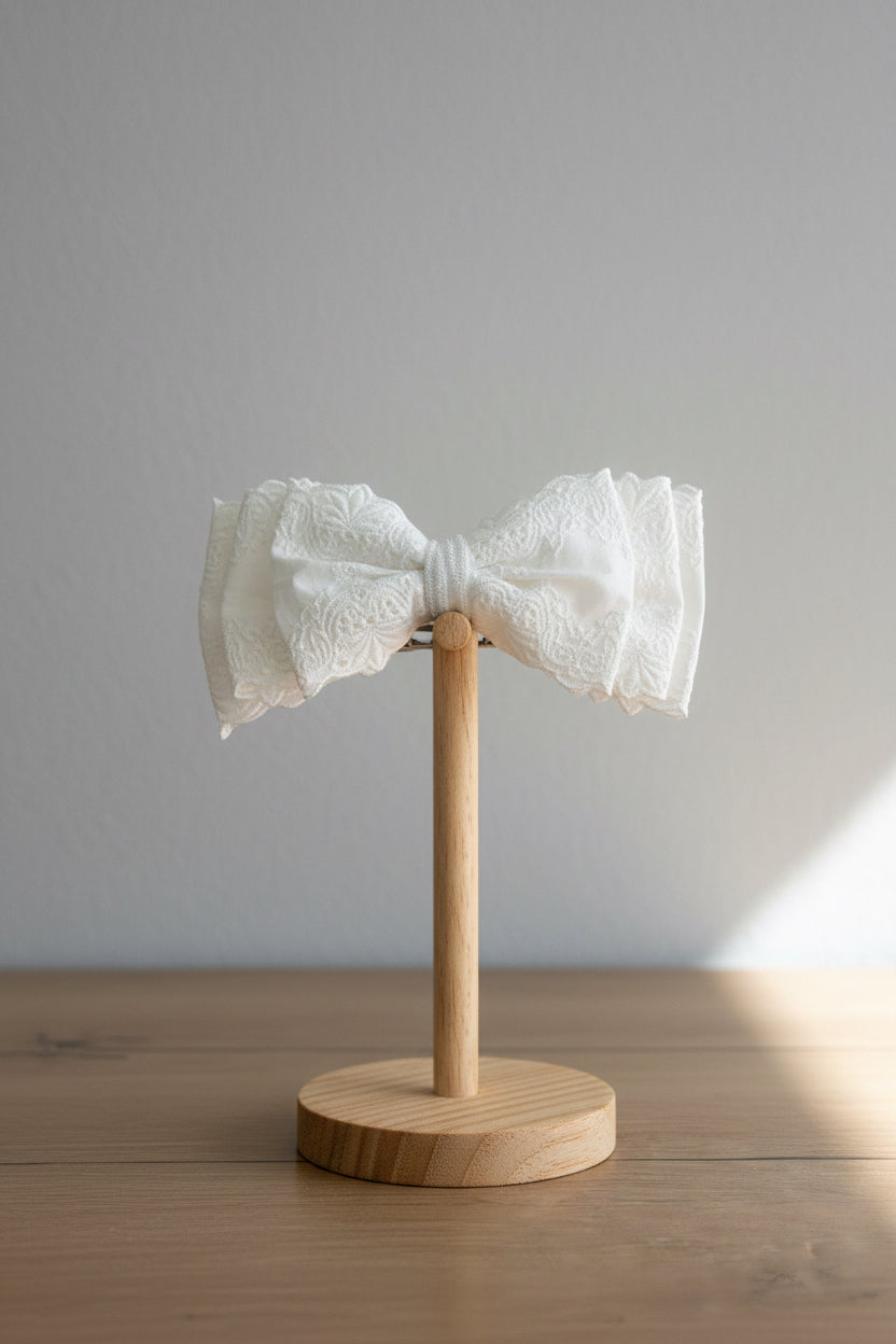 Barrette dentelle, romantique