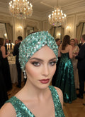 Bandeau Émeraude Étincelant