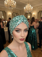 Bandeau Émeraude Étincelant