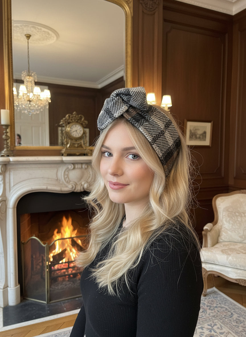 Bandeau collection automne hiver à carreaux