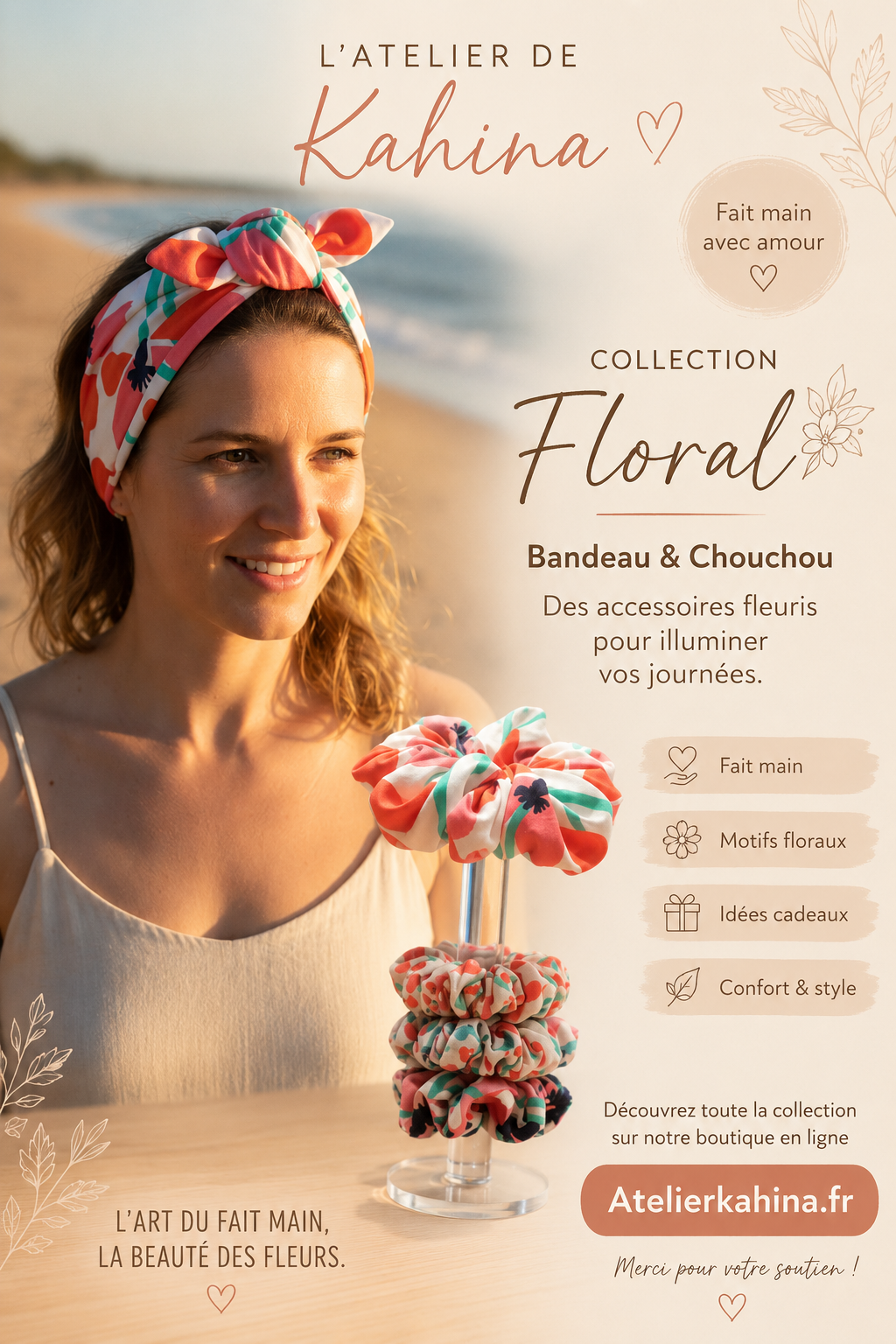 Duo fleural bandeau &chouchou