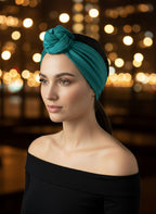 Bandeau Vert Émeraude Velouté