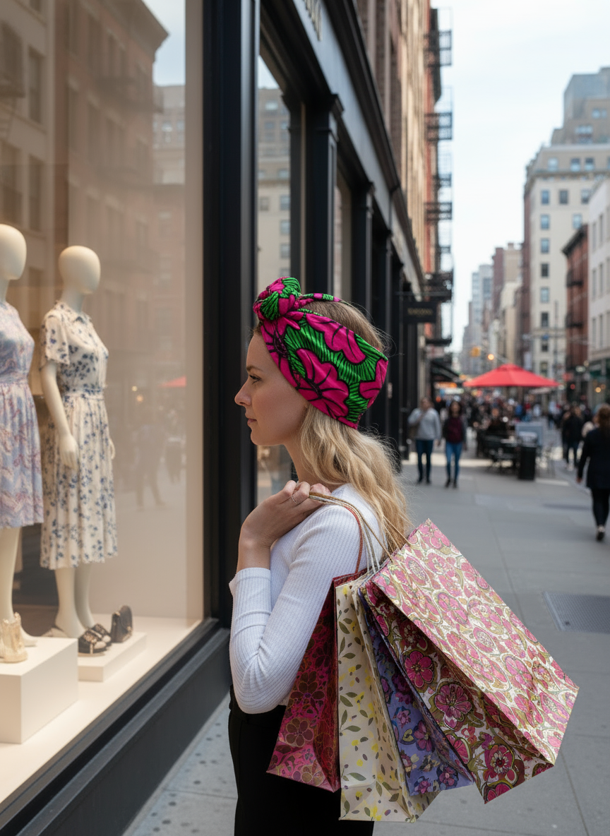 Bandeau Wax africain à armature