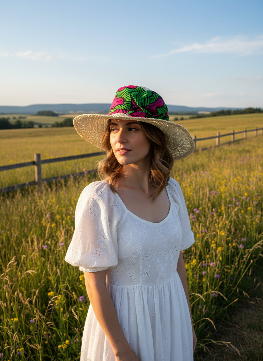 Bandeau Wax africain à armature