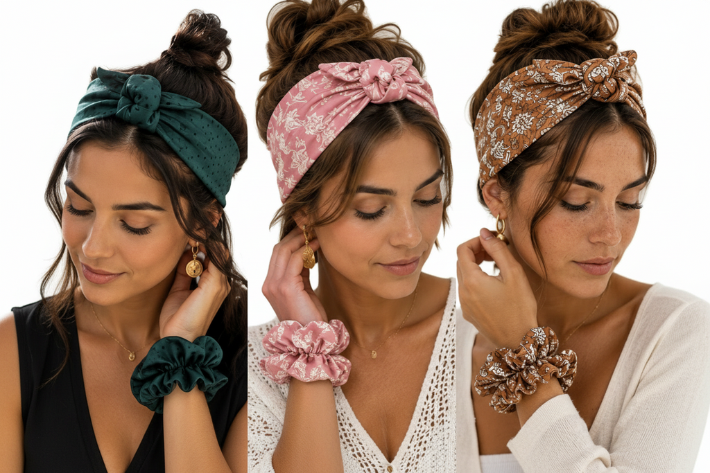 Duo bandeau &chouchou brise d automne